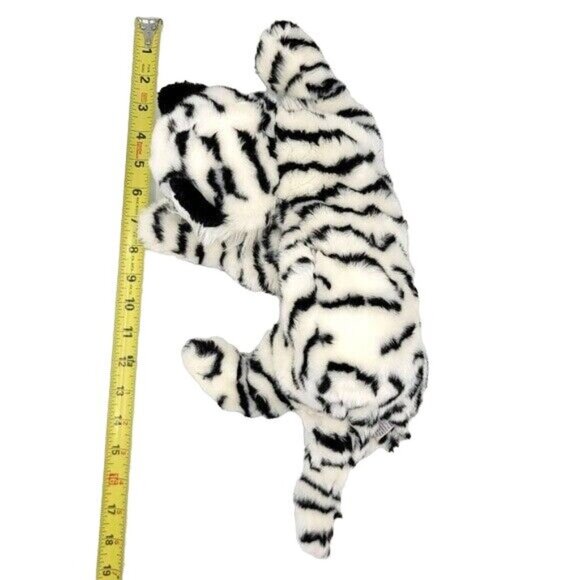 Ty Classic Raj Siberian Tiger Plush Black White 18" Striped Regal Realistic 2006 - Picture 9 of 9